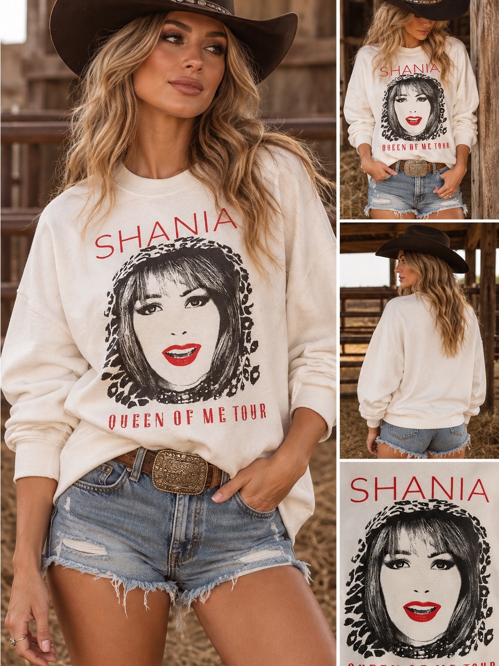 SHANIA TWAIN | 2023 Queen of me Tour Sweatshirt | size large